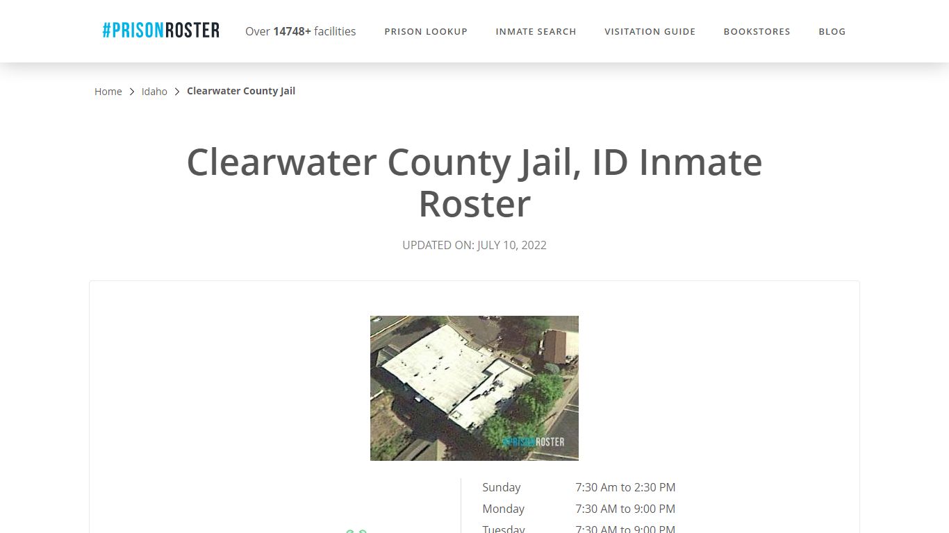 Clearwater County Jail, ID Inmate Roster